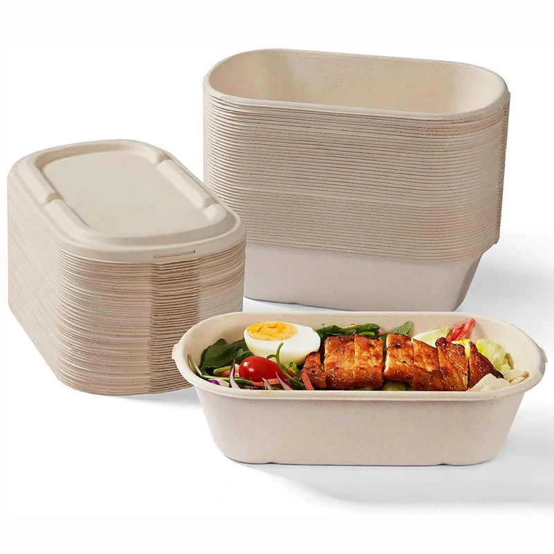 

20 шт. одноразовые пищевые контейнеры с крышками, биоразлагаемый выносный ланч-бокс, салатники с фруктами, коробки для приготовления еды