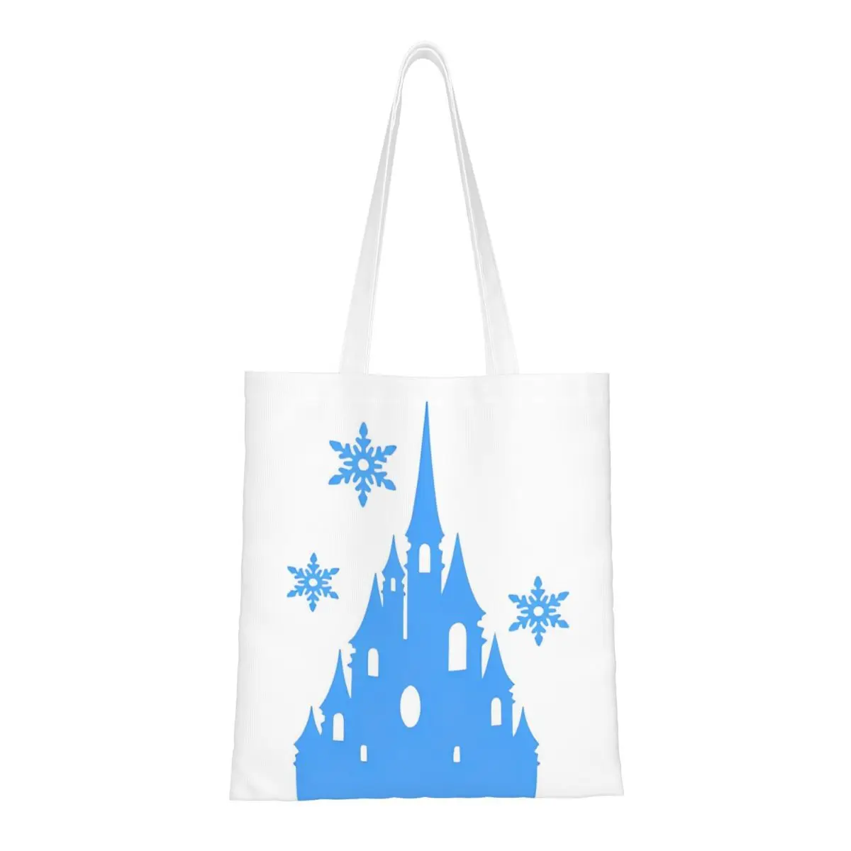 Sac fourre-tout en toile unisexe Frozen Princess Castle, design unique, esthétique, mode