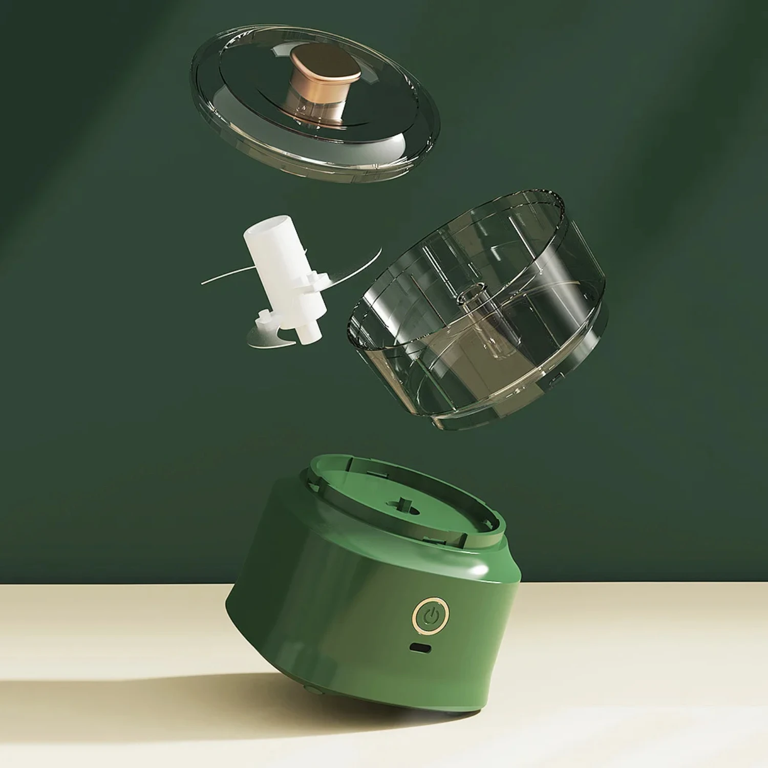 Convenient Mini Wireless Garlic Mincer Food Chopper Meat Grinder Cooking Machine - Effortless Kitchen Accessory for Quick and Ea