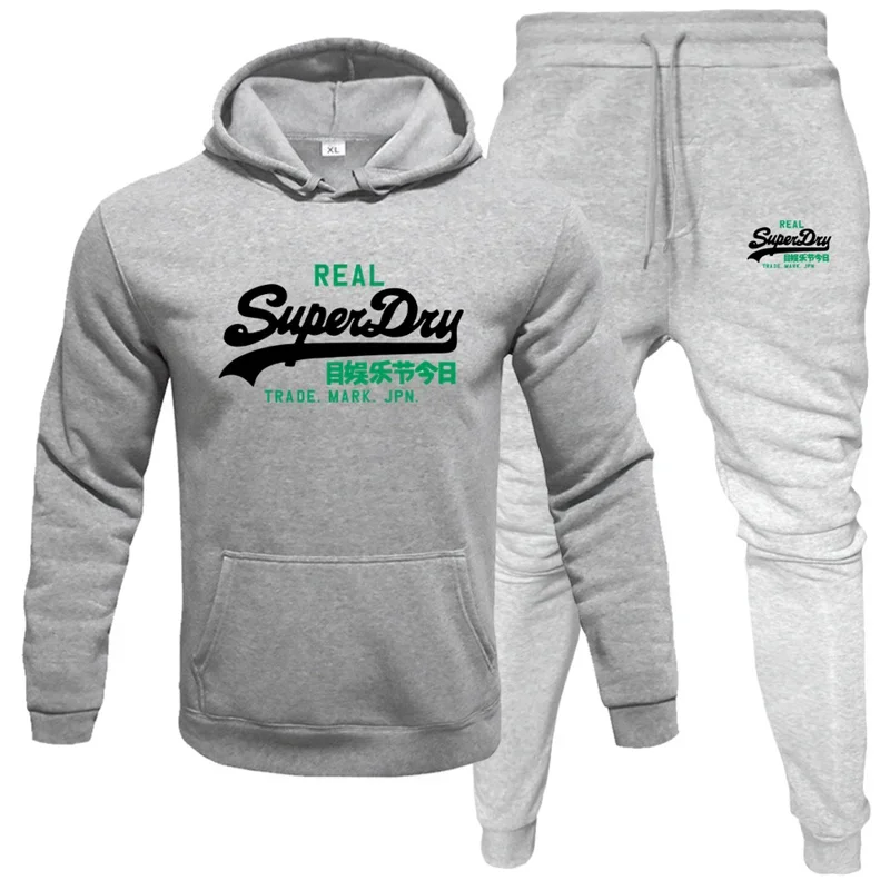 

2024 New two-piece tracksuit, hooded sweatshirt and designer corduroy pants, stylish and casual