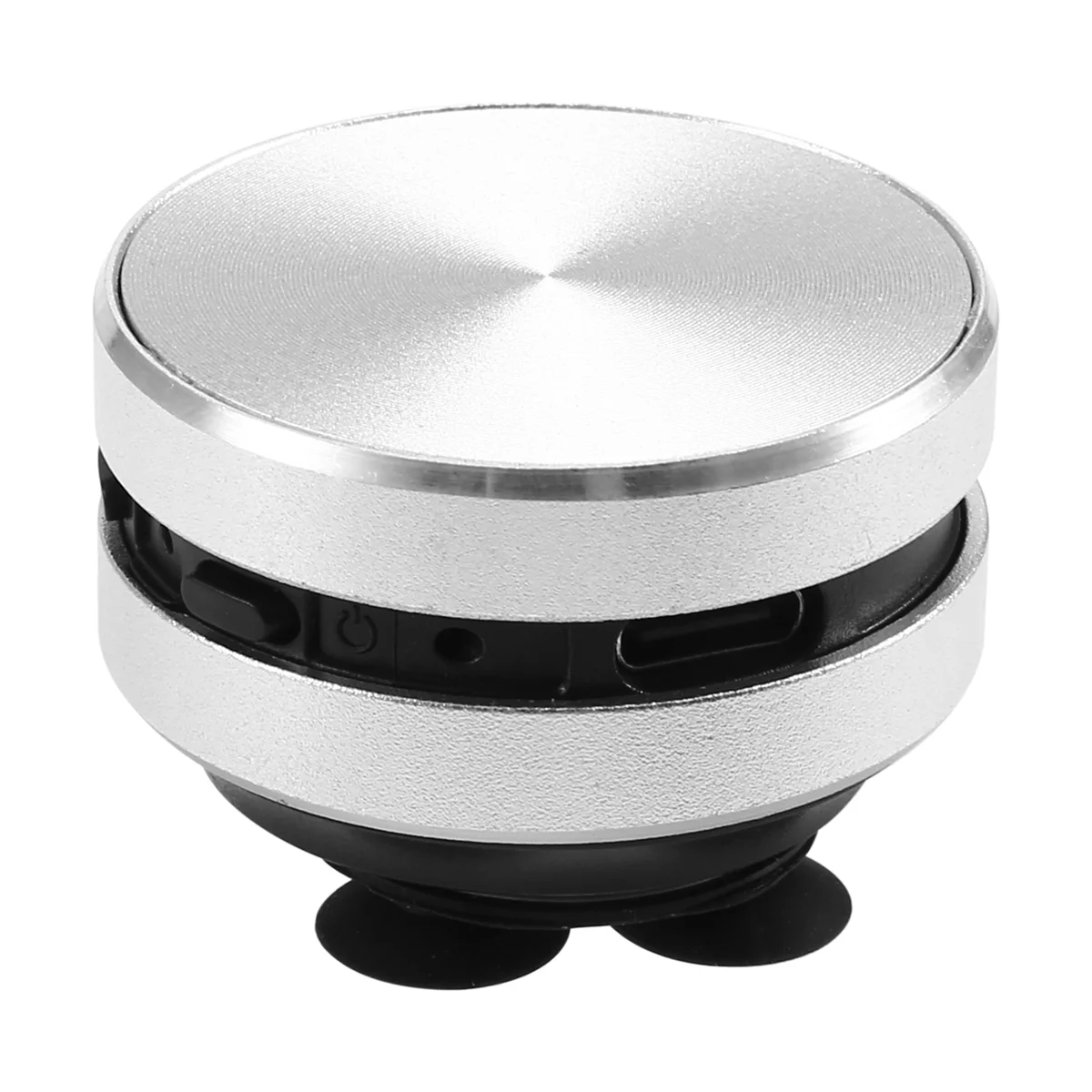 SMIEA Speaker Konduksi Tulang Kompatibel Portabel Speaker Bluetooth Suara Stereo (Perak)