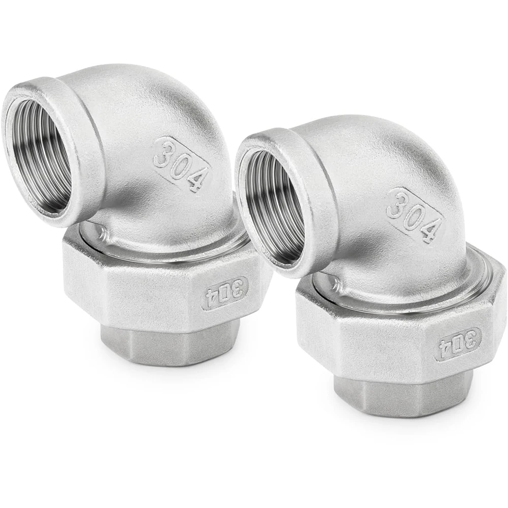 Right-Angle Pipe Fitting 304 Stainless Steel Piping System Installation Flexible Piping System Connection Connector