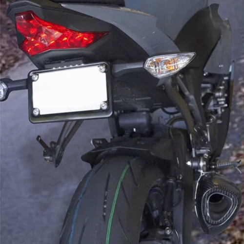 Imagen 2 del producto ZX6R guardabarros limpio trasero para motocicleta eliminador de registro soporte para matrícula luz LED para Kawasaki Ninja ZX-6R/ZX636 2019-2023