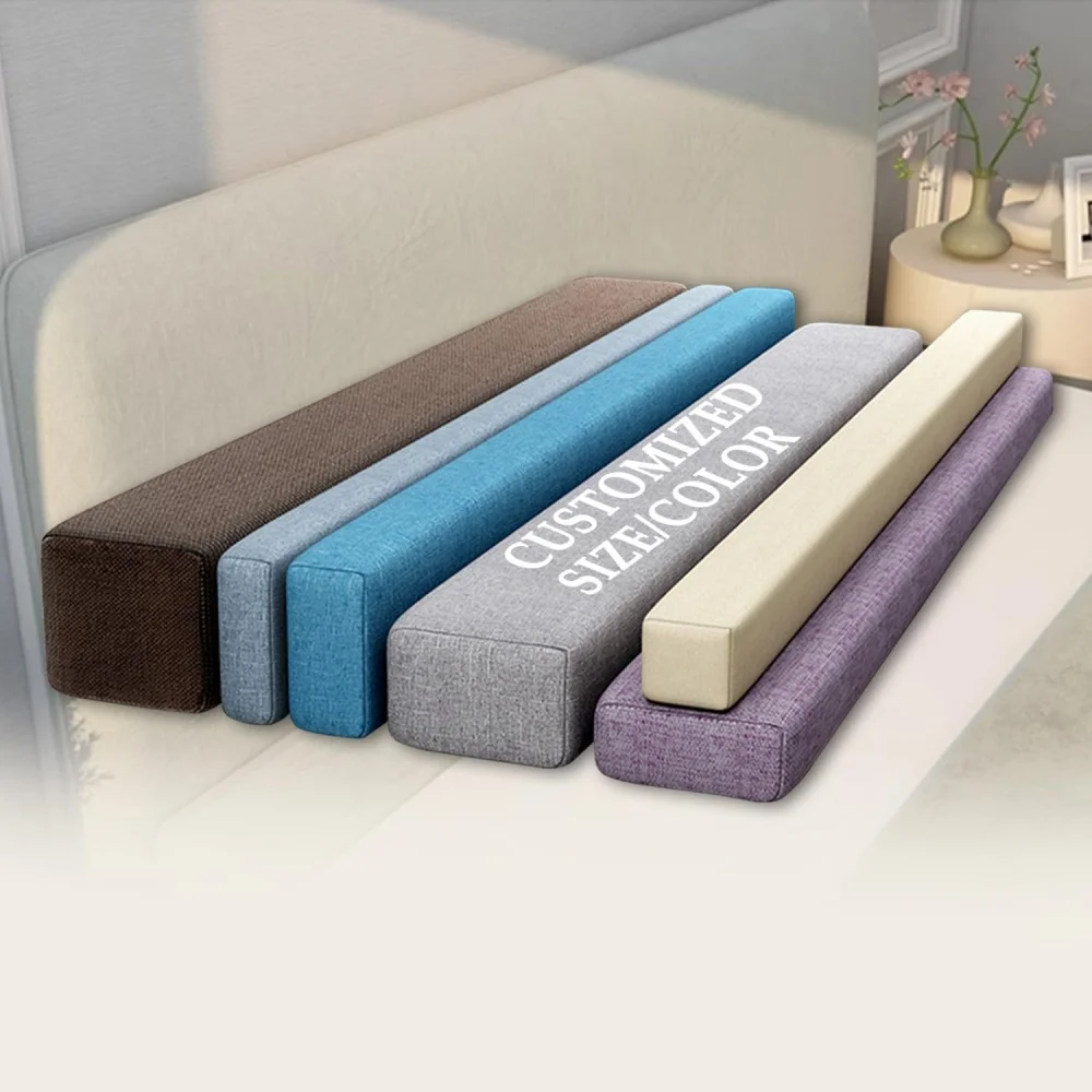 Mattress Bed Filler Bed Extender Headboard Pillow Closed Gap between Mattress Headboard and Wall Bed Cushion Sofa Pad Velvet