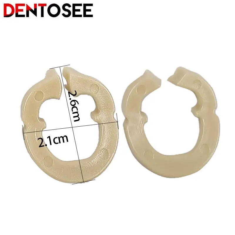 2pcs/set Dental Resin Separator Ring Clamping Ring Sectional Contoured Metal Matrices Holder Matrix Fixed Clamp Dental Tools