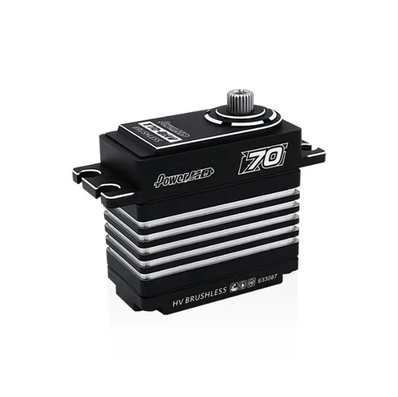 

PowerHD T70BHV High-voltage Brushless High-torque Servo Suitable for 1/10 1/8 Climbing Car Short Truck Monster Truck