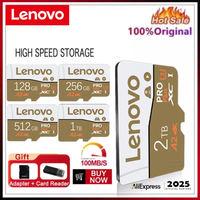 Lenovo 2TB SD Memory Card 1TB 512GB SD Card 256GB Ultra-fast Transfer Micro TF SD Card 128GB Cartao De Memoria For Switch PC