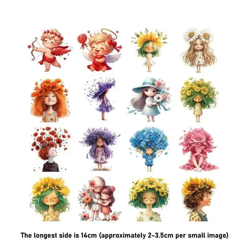 الفاكهة طباعة الربيع فتاة الحيوان الحديد على نقل الحرارة ملصق لعبة دمية الملابس Pinted الفينيل الحرارية قابل للغسل تي شيرت عشاري