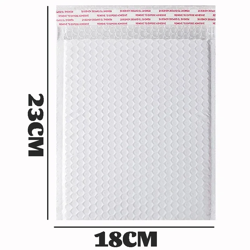 Tas pengiriman 50/10Pcs Mailer gelembung amplop busa putih grosir dengan spesifikasi berbeda mengirimkan kemasan amplop lembut