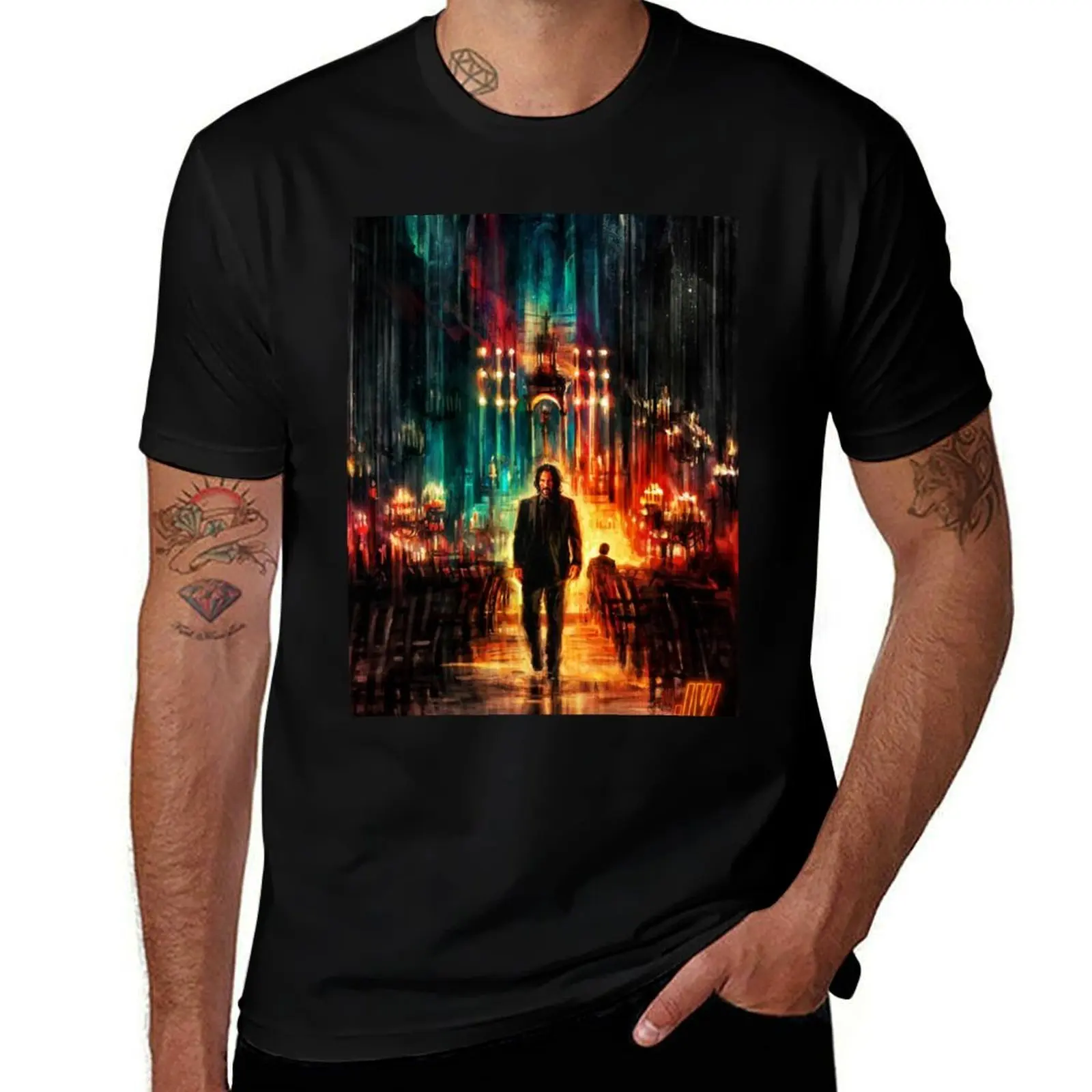 

John Wick 4 | chapter 4 | movie 2023 T-Shirt anime figures shirts graphic tee plain t shirt men
