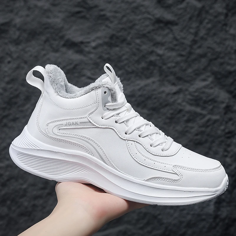 

New Men's Casual Sports Shoes, Winter Cotton Lining Men's Shoes, Snow Men's Shoes, Outdoor Walking and Running Sports Shoes