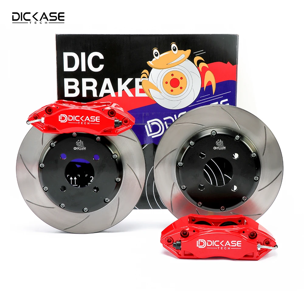 Dickass Big Brake Kit 4 Pot Car Break Caliper Covers High Performance Upgrade Brake System for VW Passat cc 3c b7 3bg