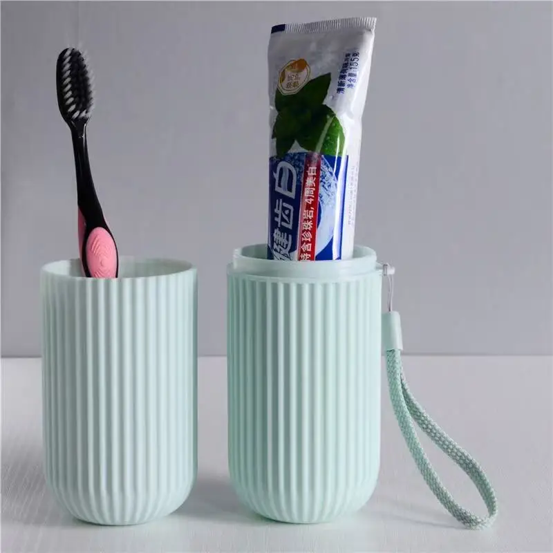 Nuevo Creat portátil cepillo de dientes soporte para pasta de dientes viaje Camping estuche de almacenamiento organizador multifuncional artículos de tocador taza de almacenamiento