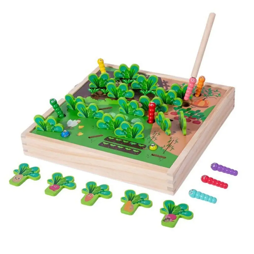 

Parent-Child Interaction Farm Pull Radish Board Game Enlightenment Wooden Radish Farm Game Creative Kawaii Pulling Radish Toys