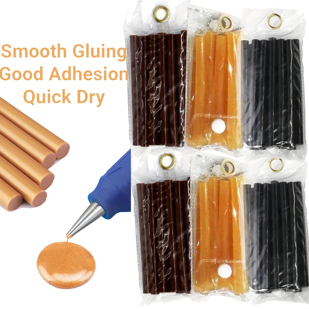 

12pc - Hot Melt Glue Sticks Strips Melting Adhesive for Handmade Craft Wig DIY Home Office Project Craftwork Fix & Repairs