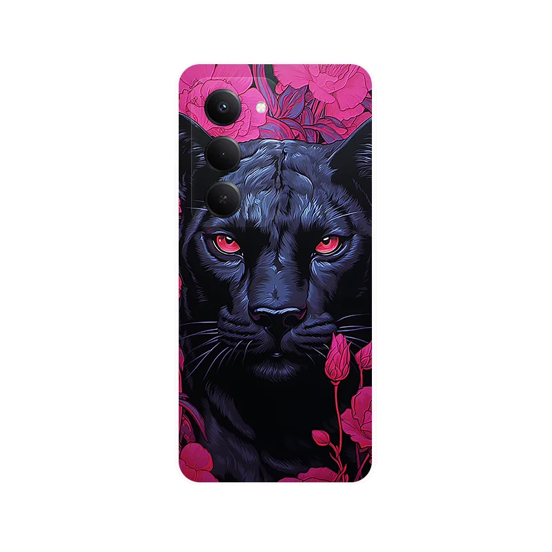 ل العالمي Redmi 15 5G جراب هاتف ليوبارد الباندا مطبوعة غطاء من السيليكون ل Xiaomi Redmi 15 5G لينة الغطاء الخلفي Redmi15 5G Fundas