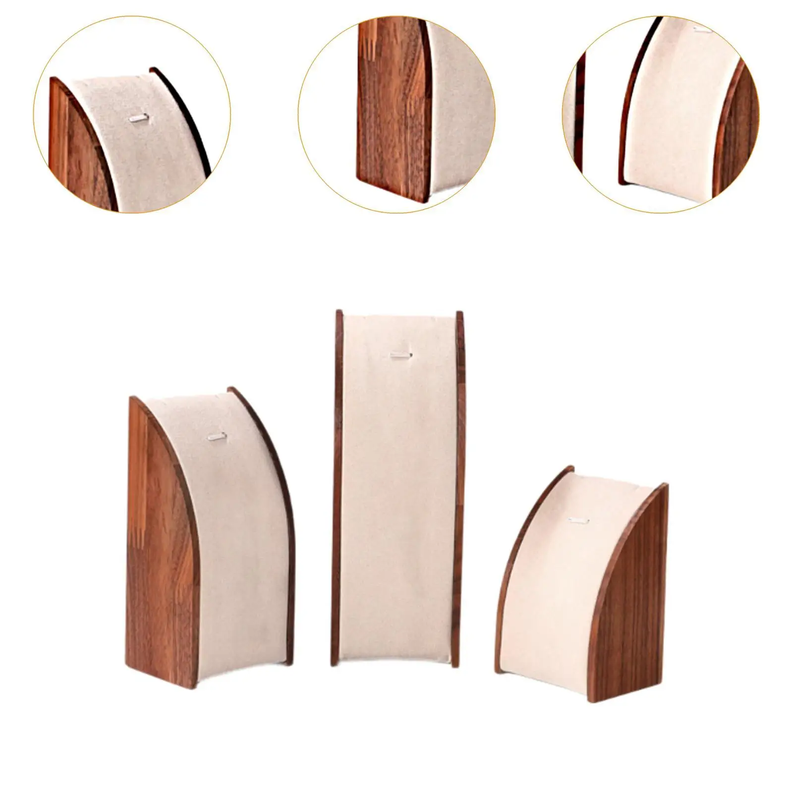 3 Pieces Jewelry Display Stand Jewelry Holder for Selling Vanity Countertop
