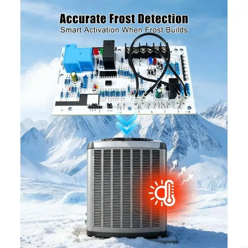 Defrost Control Board For 16V38 84W88 100269-08 HVAC Protective Coating Against Moisture Dust Temperature Fluctuation 