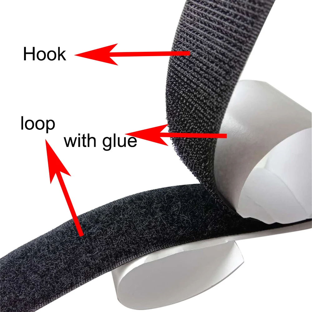 

Набор самоклеящихся лент с нейлоновым клеем, 25 м длиной, застежка-липучка для одежды и дома