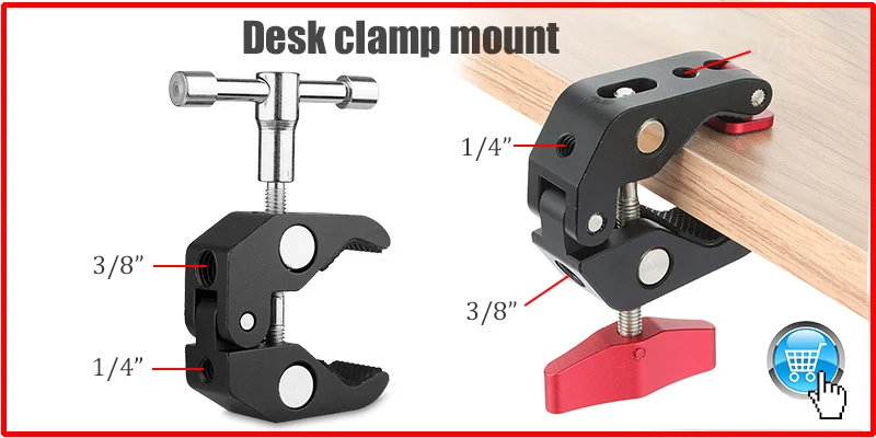 BFOLLOW 32" 22" Magic Arm mit Wandhalterung für Kamera Gelenk-flexible Halterung Ständer Magsafe Handy Tablet Webcam Gopro – Detail 1
