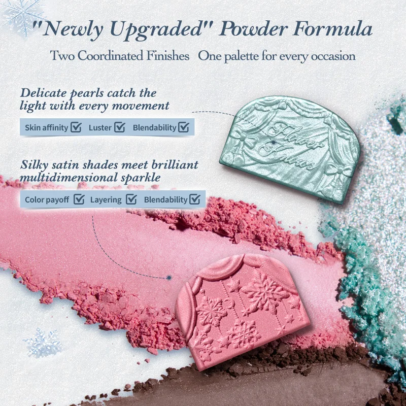 [NEW]Flower Knows Snow Ballet Collection Six-Color Satin Makeup Palette