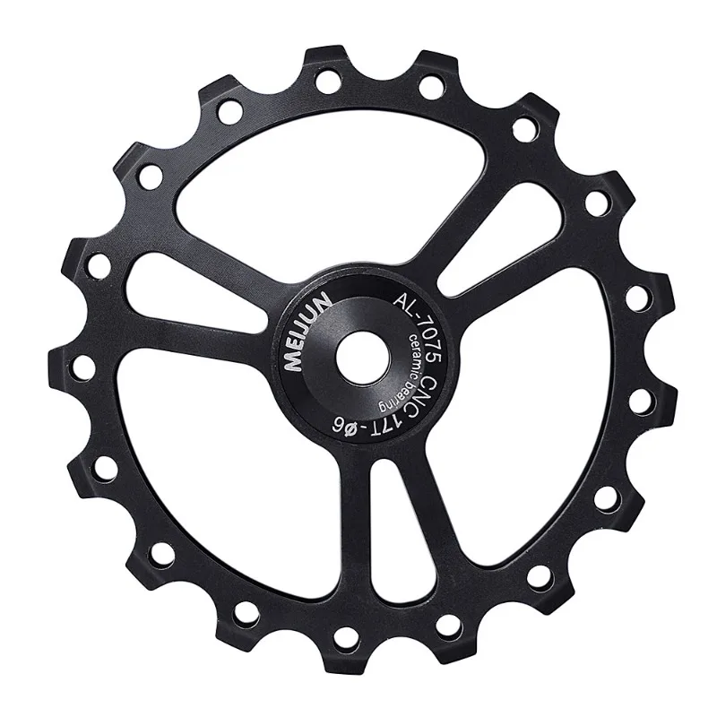 

1pc Bicycle Guide Wheel 17T Bearing Mountain Road Folding Bike Aluminum Alloy Rear Wheel Bicycle Parts