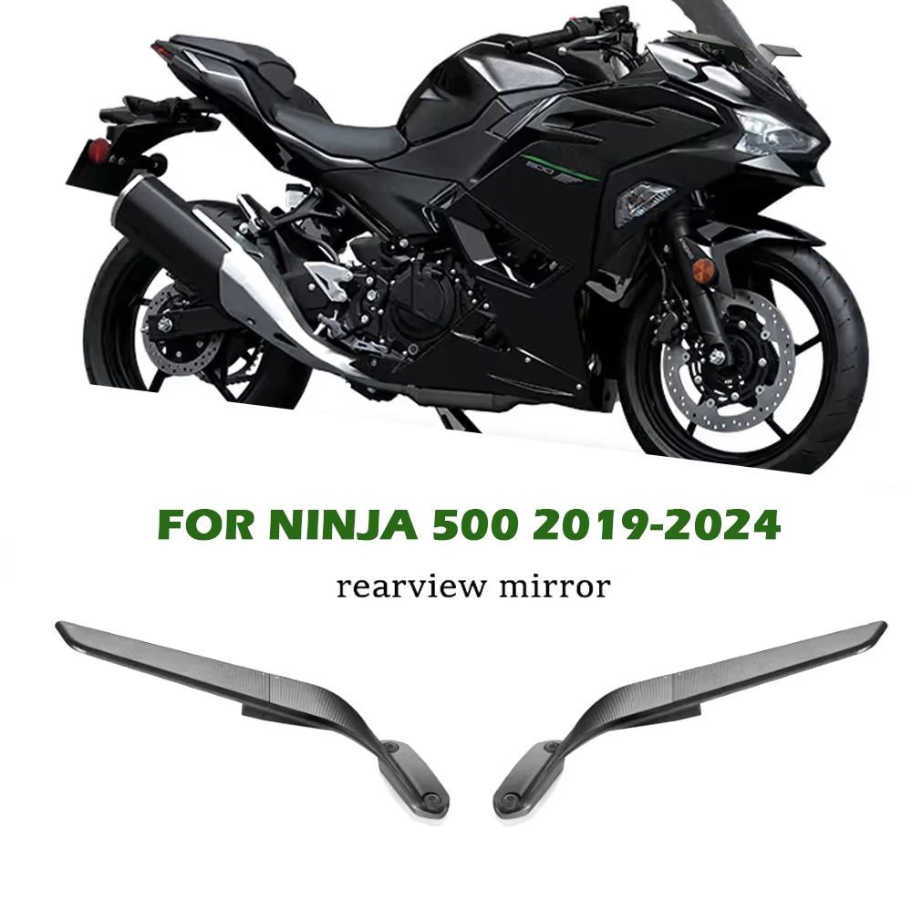 For Ninja 500 2019-2024 Mirror Ninja500 Accessories Motorcycle Rear View Side Mirror adjustable rear view mirror 2024