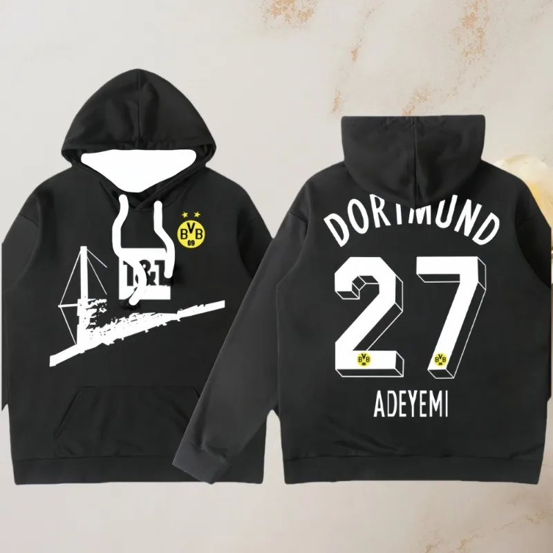 24/25 Latest Hot Fashion Sports Football Dortmund with The Same Hoodie Spring and Autumn Parent-child Hoodie Comfortable