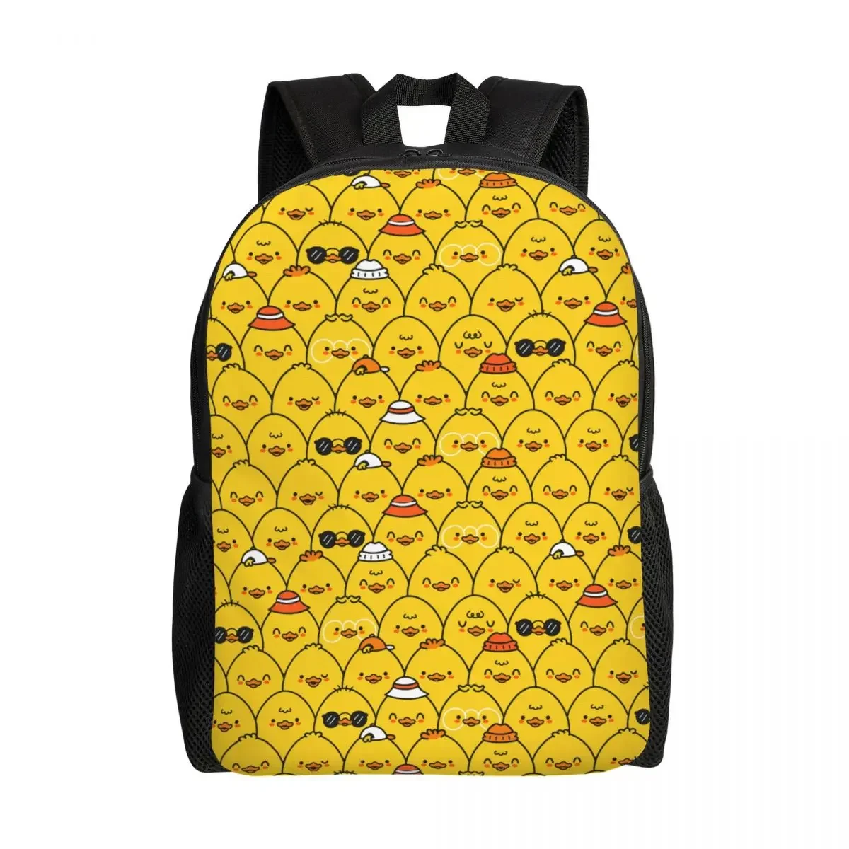 مخصص ثلاثية الأبعاد الطباعة مضحك البط نمط حقائب الظهر للفتيات بنين كلية حقائب السفر المدرسية النساء الرجال الكتب يناسب كمبيوتر محمول 15 بوصة