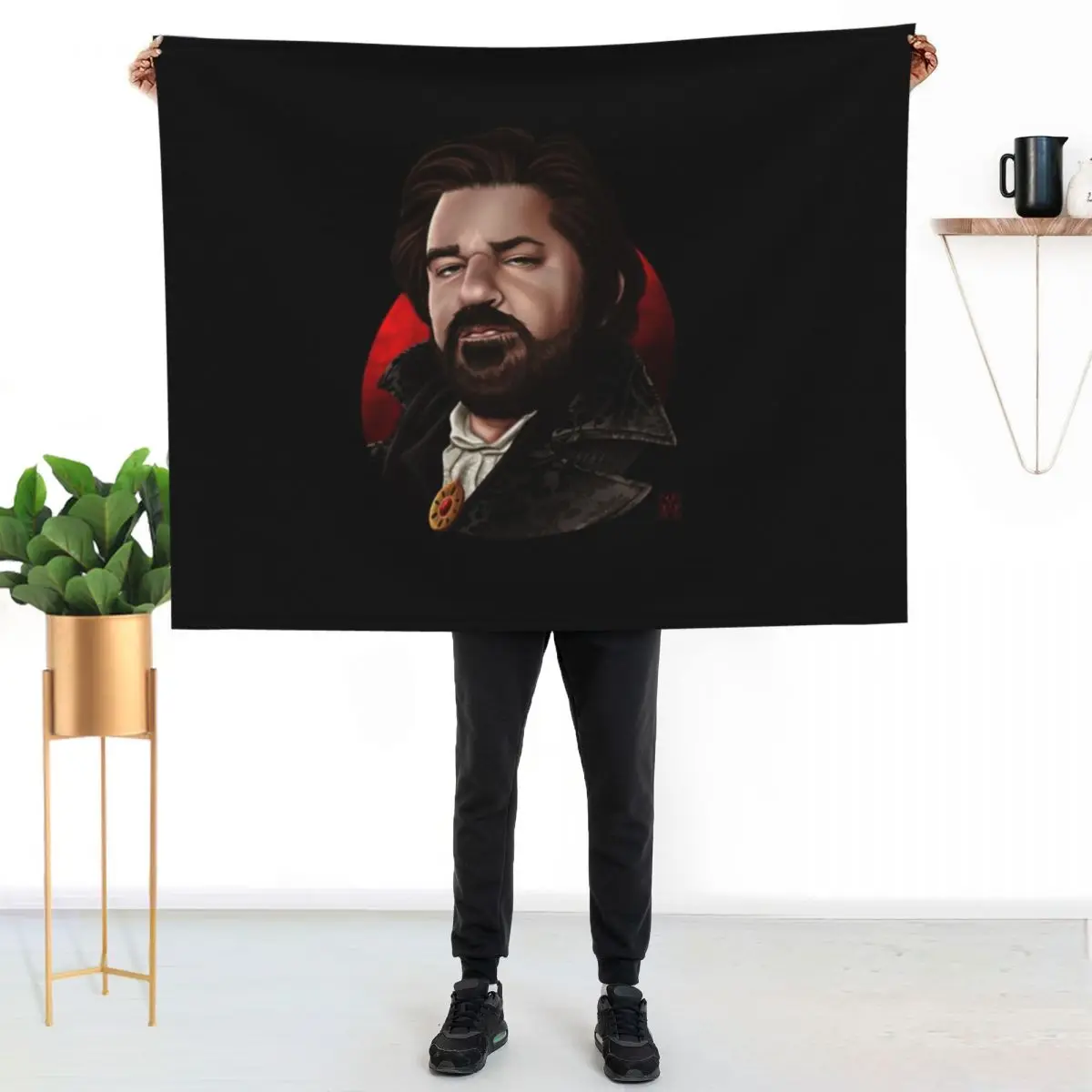 Laszlo Cravensworth What We Do In The Shadows Throw Blanket Decorative Sofa manga Camping Furry halloween Blankets