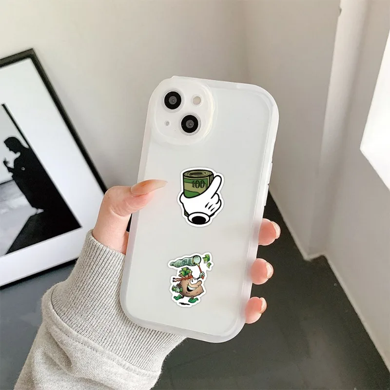 50 adesivi decorativi creativi per soldi con personalità dei cartoni animati