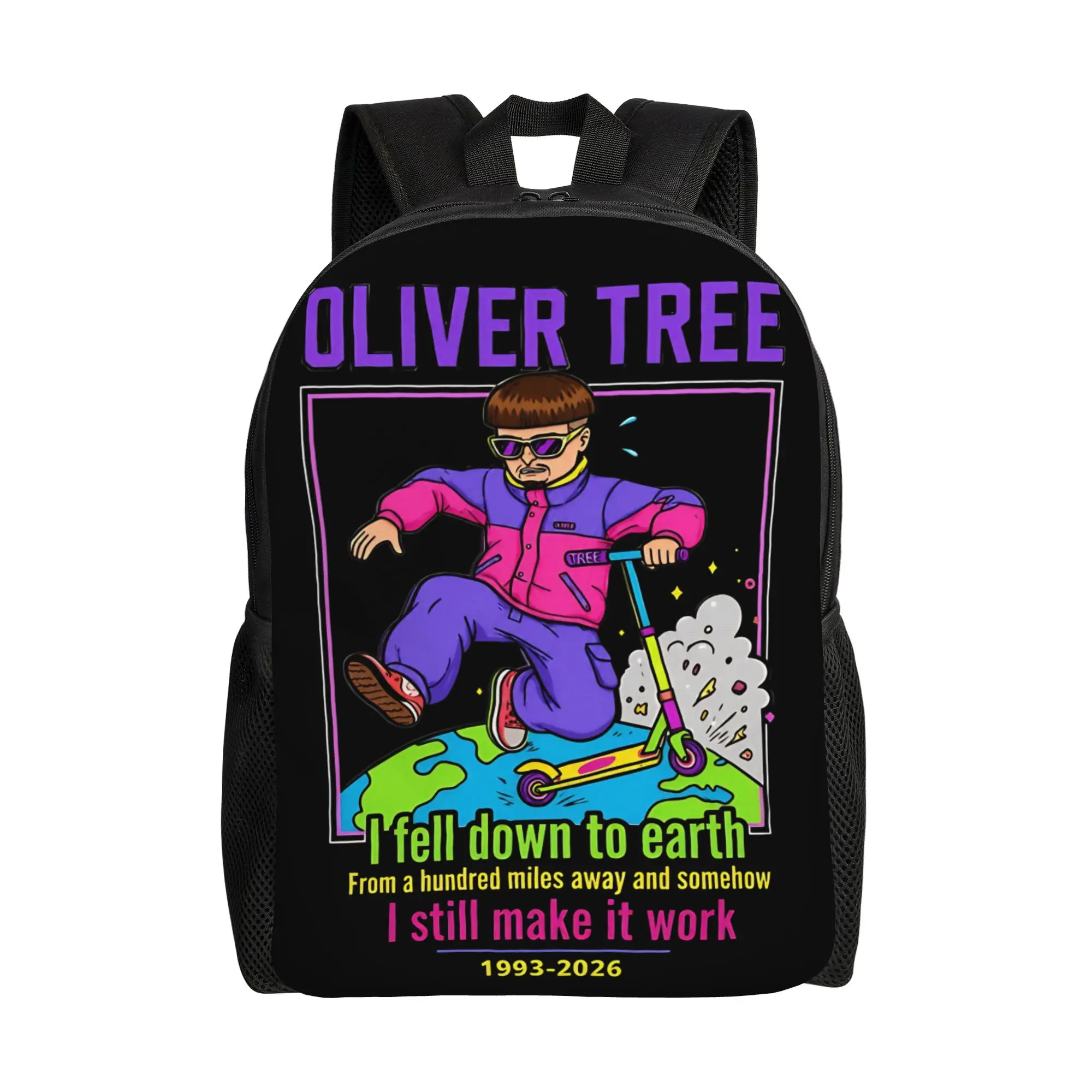 Oliver Tree Rest In Peace 1993 to 2026 Memorial Backpack High School Hiking Travel  Daypack for Men Women Laptop Shoulder Bag
