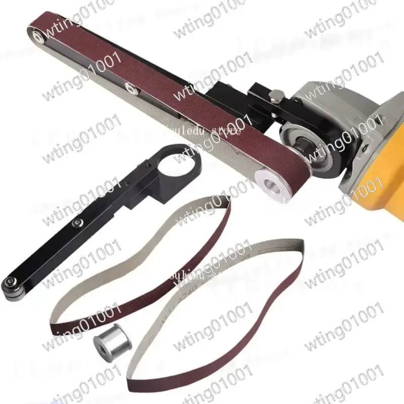 Sanding Belt Adapter Head for 100mm Angle Grinder Convert to Sander Machine with Sanding Belts for Electric Model Woodworking