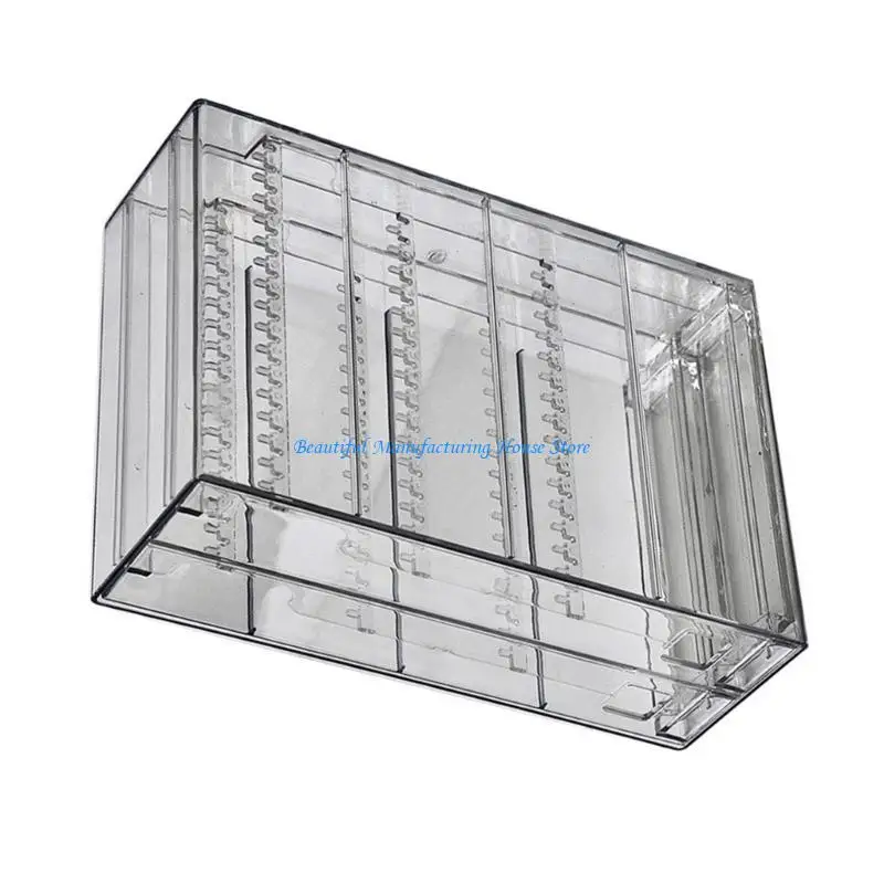 

E56A Компактная коробка сортировки ювелирных изделий Clear View защищает аксессуары в прилавках ящиков