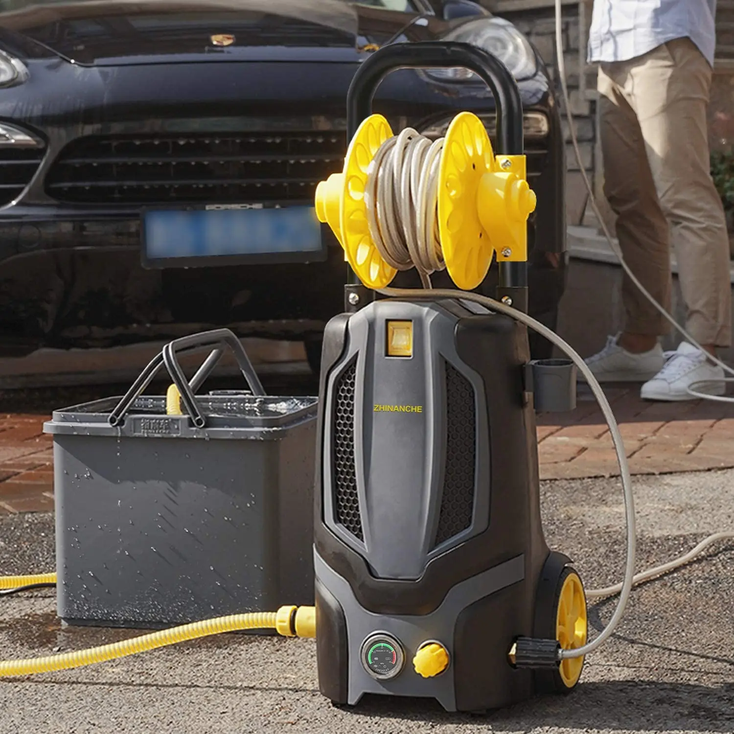 China high pressure washer good motor low price in France