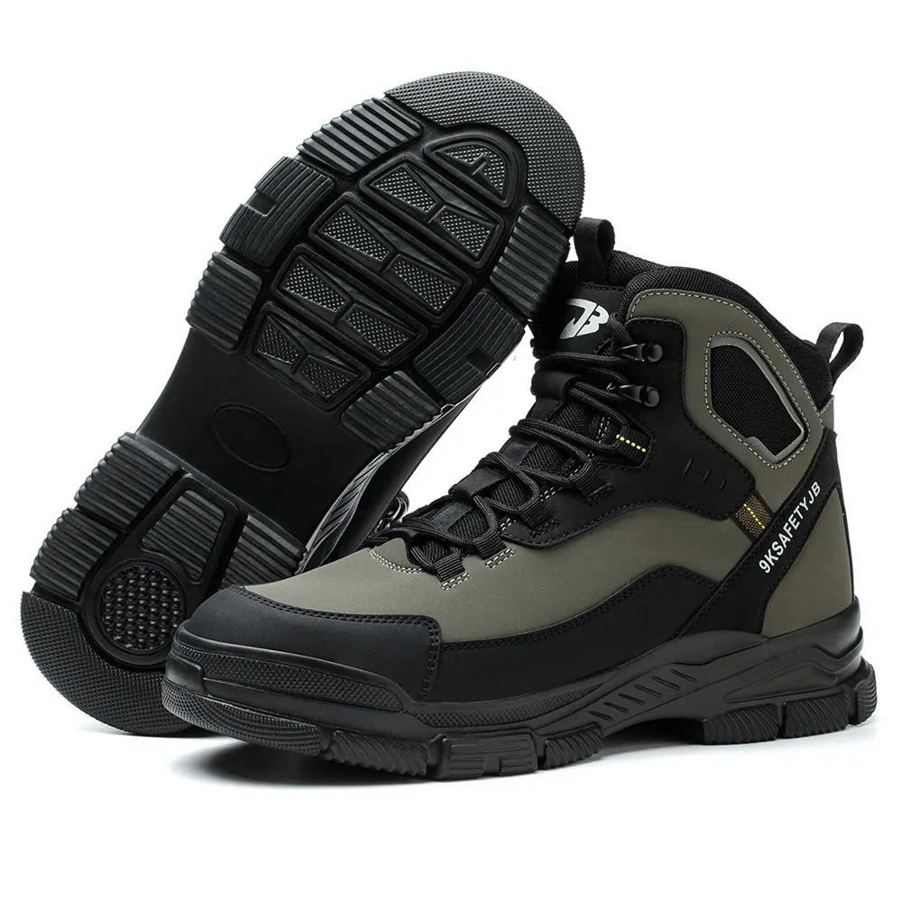 Botas de moto para hombre, zapatos de moto Chopper Cruiser Touring, zapatos de tobillo para exteriores, zapatos de seguridad para el trabajo para todas las estaciones