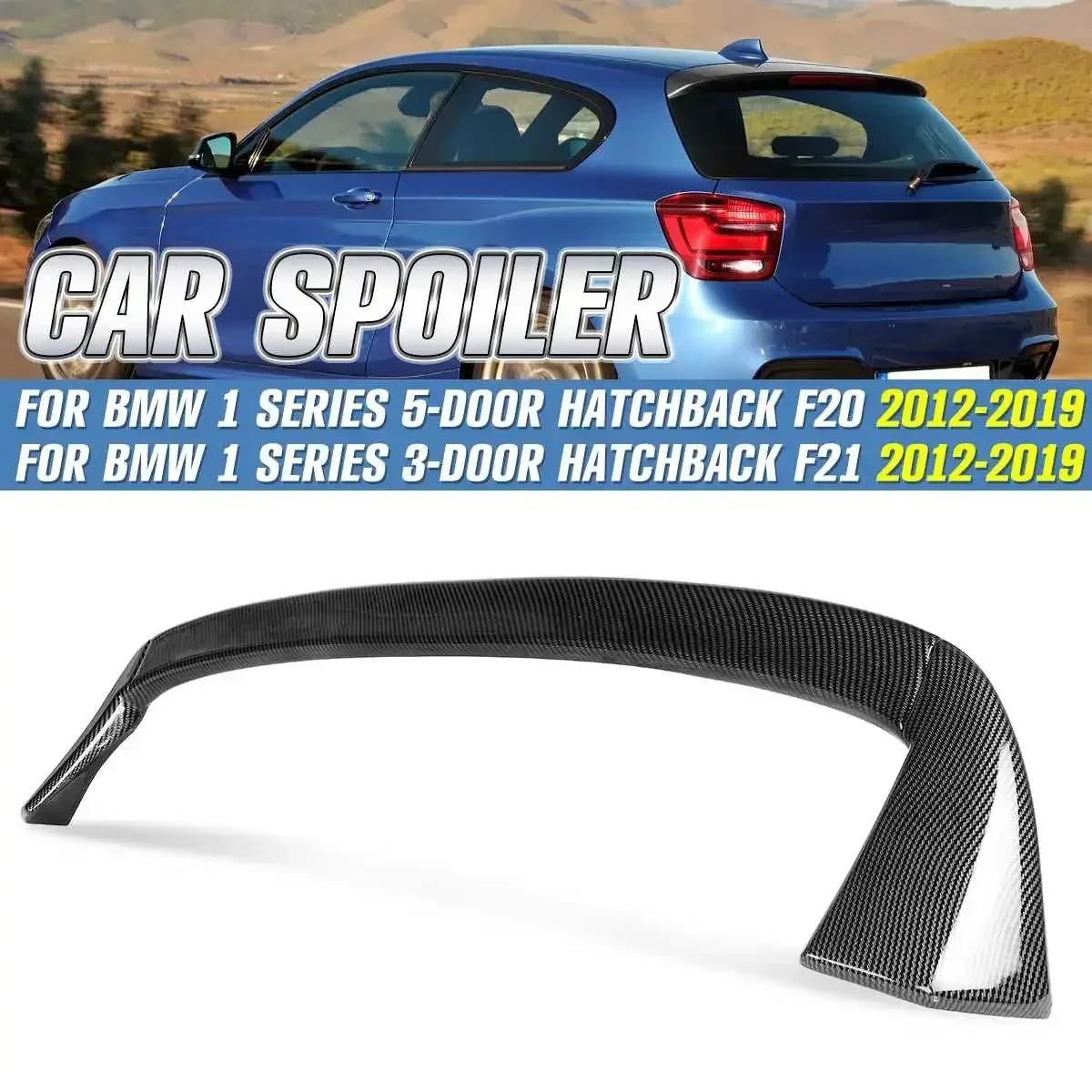 

1 Series Carbon Fiber Rear Roof Spoiler Top Wings For BMW F20 Spoiler 1 Series 116i 120i 118i M135i 2012-2018 Car Accessories