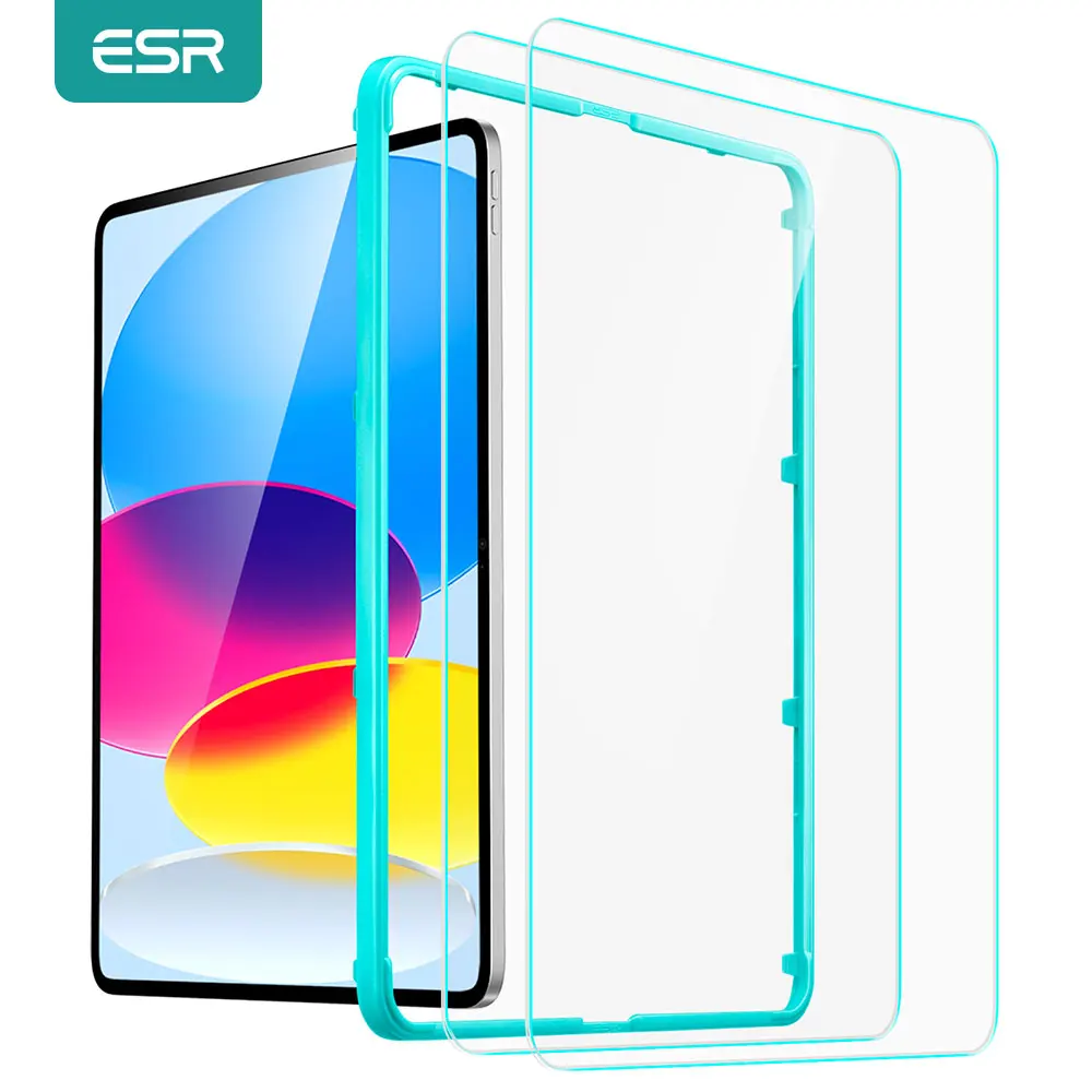 

ESR for iPad iPad Pro 11 12.9 2022 2021 2020 Tempered-Glass Screen Protector for 10th Generation Premium Screen Film for Air 4 5