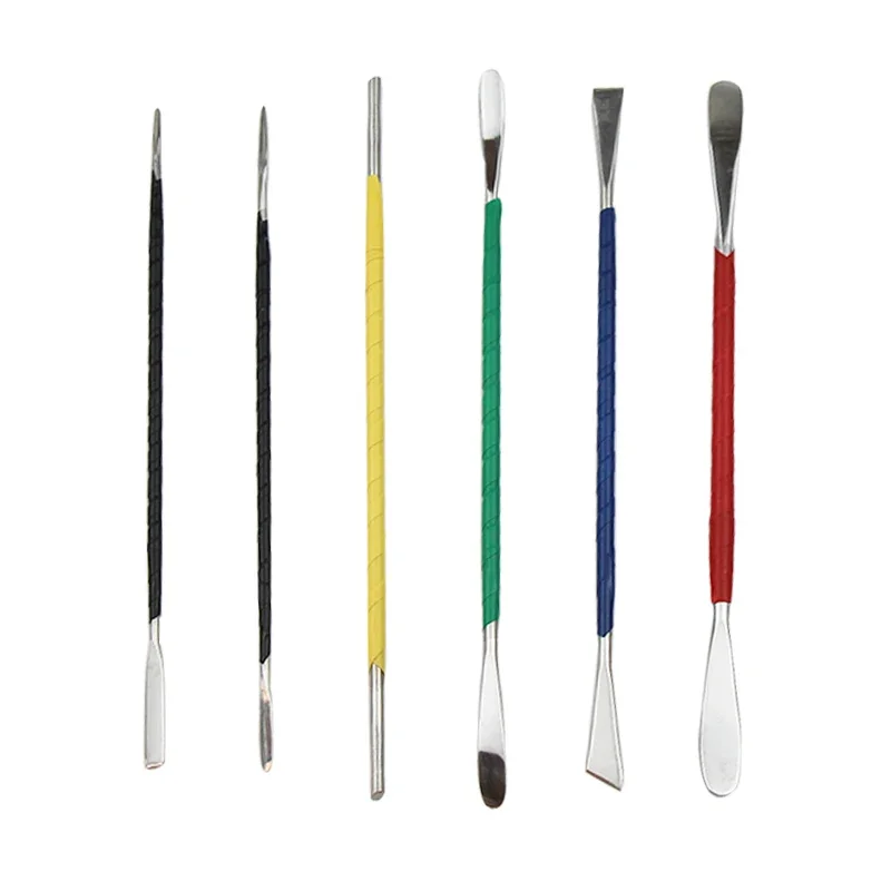 6Pcs Stainless Steel Clay Sculpture Carving Tools Soft Pottery Polymer Texture Modeling Carved Set Pottery Clay Sculpting Tools