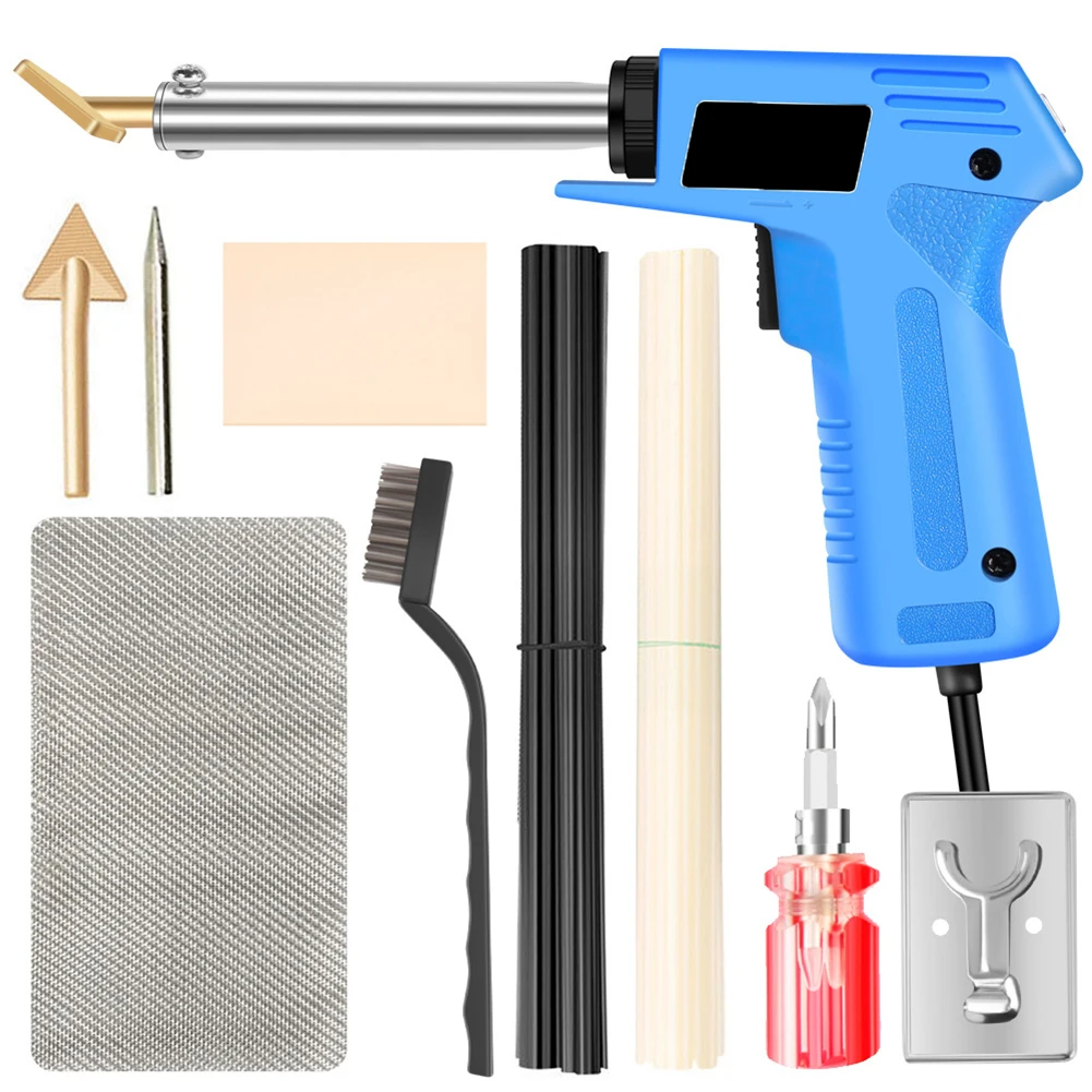 Car Bumper Repair Machine Versatile Plastic Welding Kit Hot Stapler For Bumper Repair With Mesh & Rods For Auto Parts