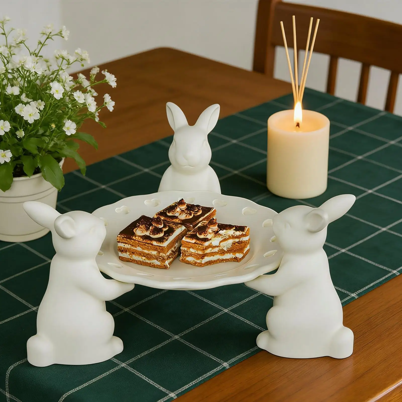 

Силиконовая форма для свечей в виде кролика, для поделок из гипса и смолы, для мыла ручной работы, пасхальный подарок, украшение для дома