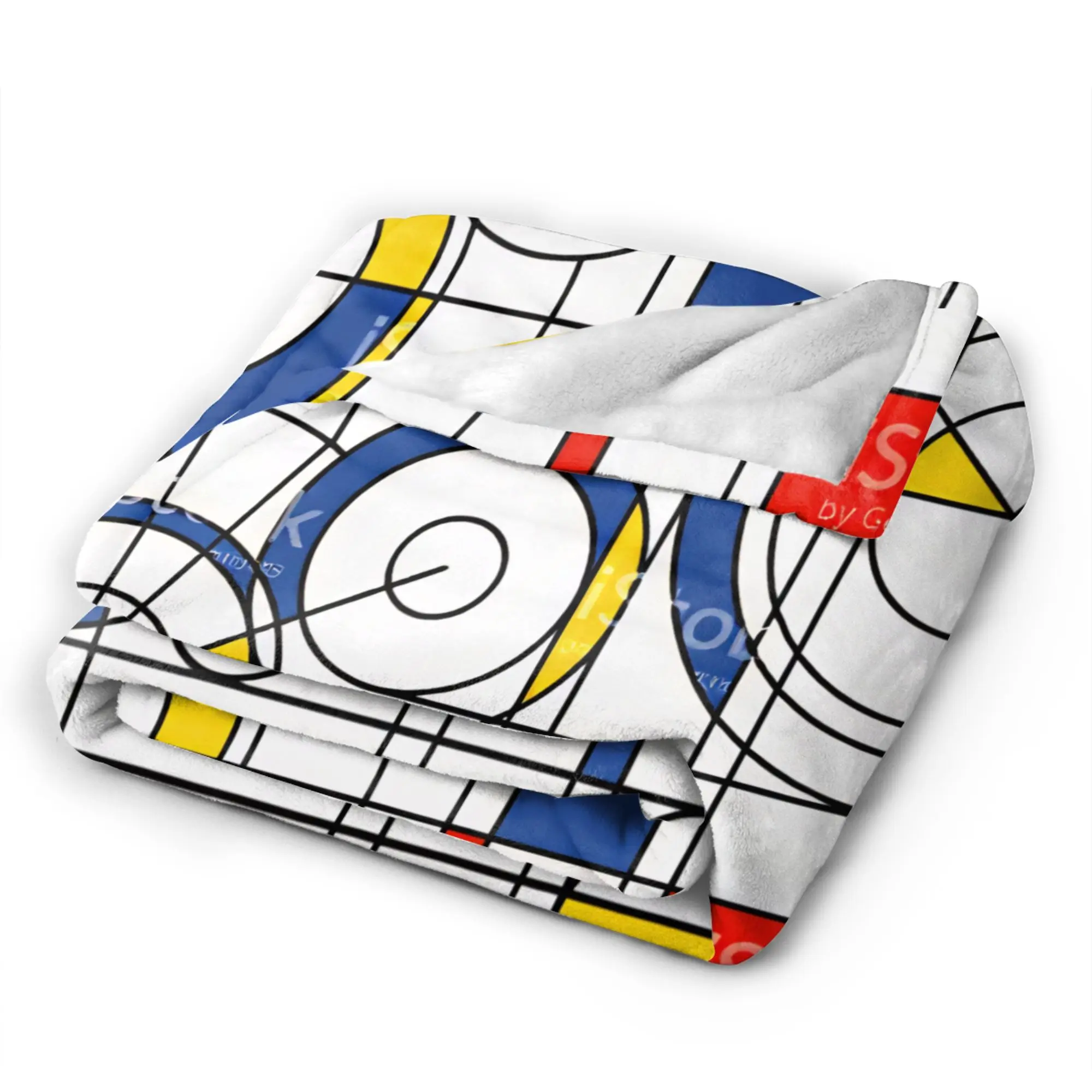 Piet Mondrian Abstract 1960s Warm Soft Blankets  Kids Plush Bedding Throws Fluffy Home Decor Flannel Bedspread Sofa Bed Cover