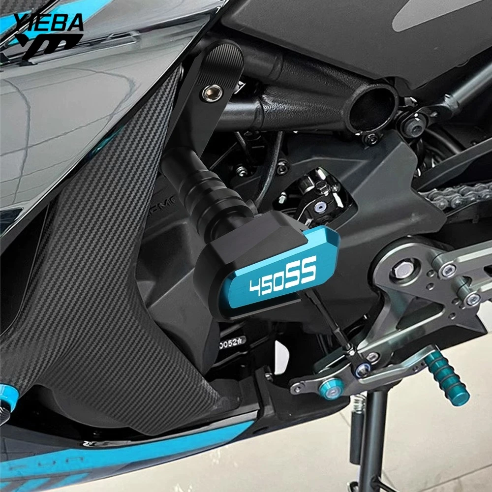 دراجة نارية الإطار تحطم منصات المحرك المتزلجون حامي الملحقات ل CFMOTO 450SR 450 SR 450SS 450 SS 2022 2023 2024 #5