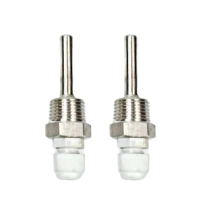 

652F 2pcs Temperature Sensors 1/2in Thread Immersions Sleeve 50/100/200/300mm Stainless Probe Water Tanks Protective Shell