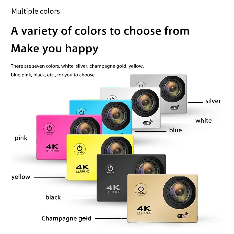 كاميرا Xiaomi Action Ultra HD 4K/30fps WiFi 2.0 "170D تحت الماء خوذة مقاومة للماء كاميرات تسجيل الفيديو دراجة رياضية مدونة فيديو
