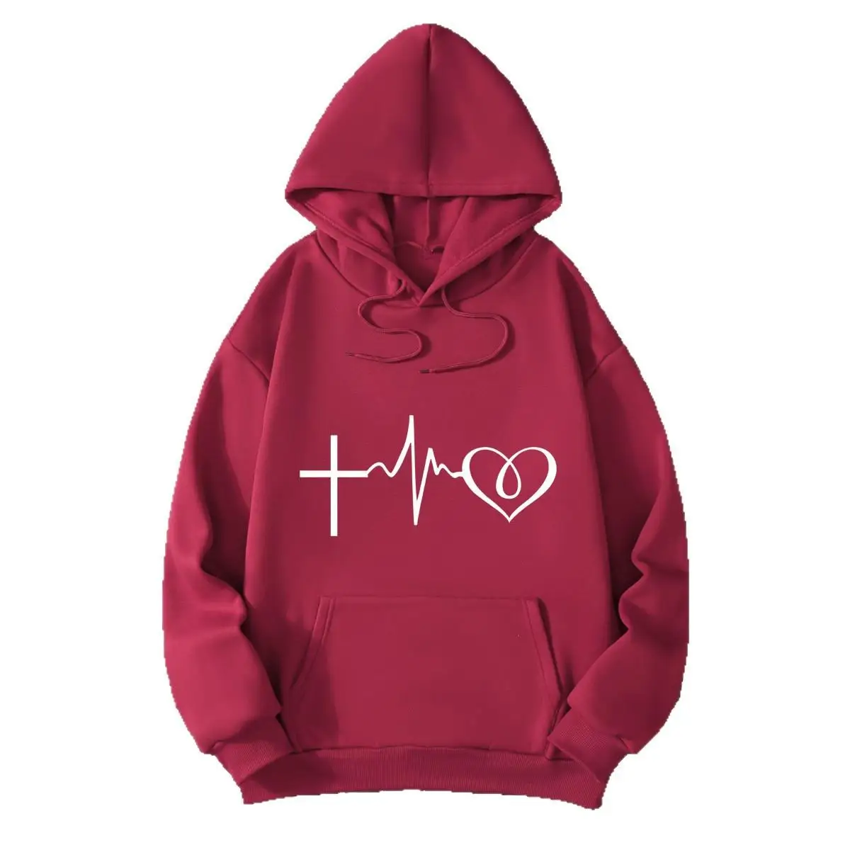 Loose Fit Casual Hoodie Women's Faionable Clothing Long Sve Overhead Tee-acetate Fiber Spring Season Brand Unbranded