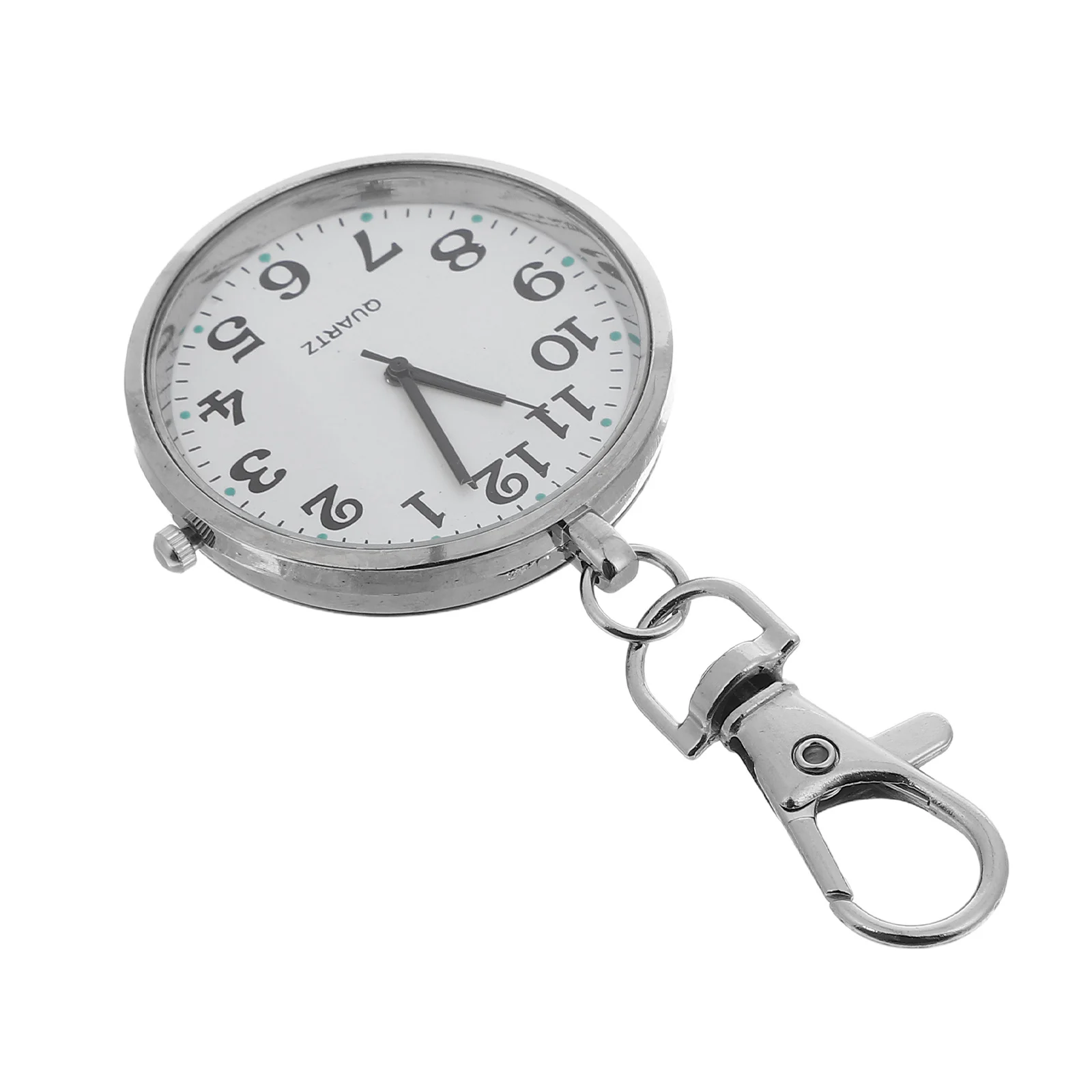 

Large Number Pocket Watch For Elderly Kids Clear Analog Exam Study Nursing Lightweight Keychain Vintage Style Metal Fob Nurse