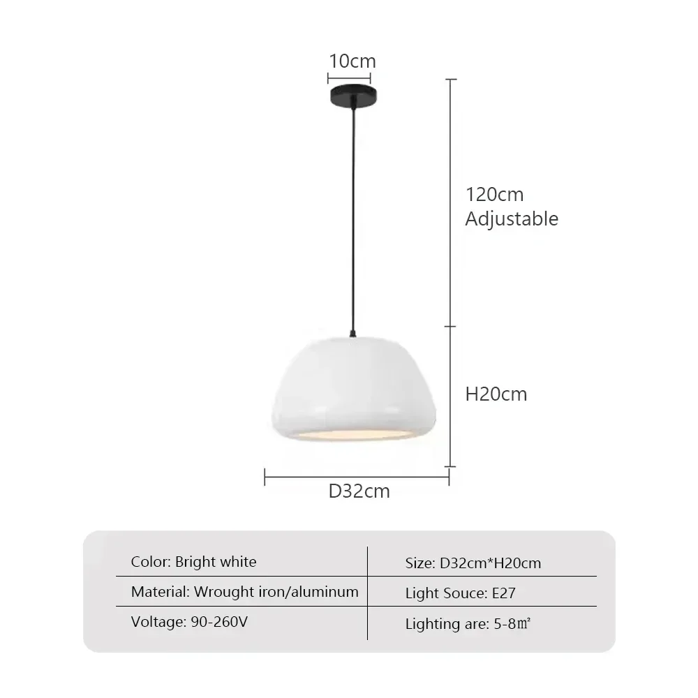 Nordic LED Macaron hanglamp koolstofstaal aluminium wit donkergroen oranje verlichting voor restaurant woonkamers armatuur