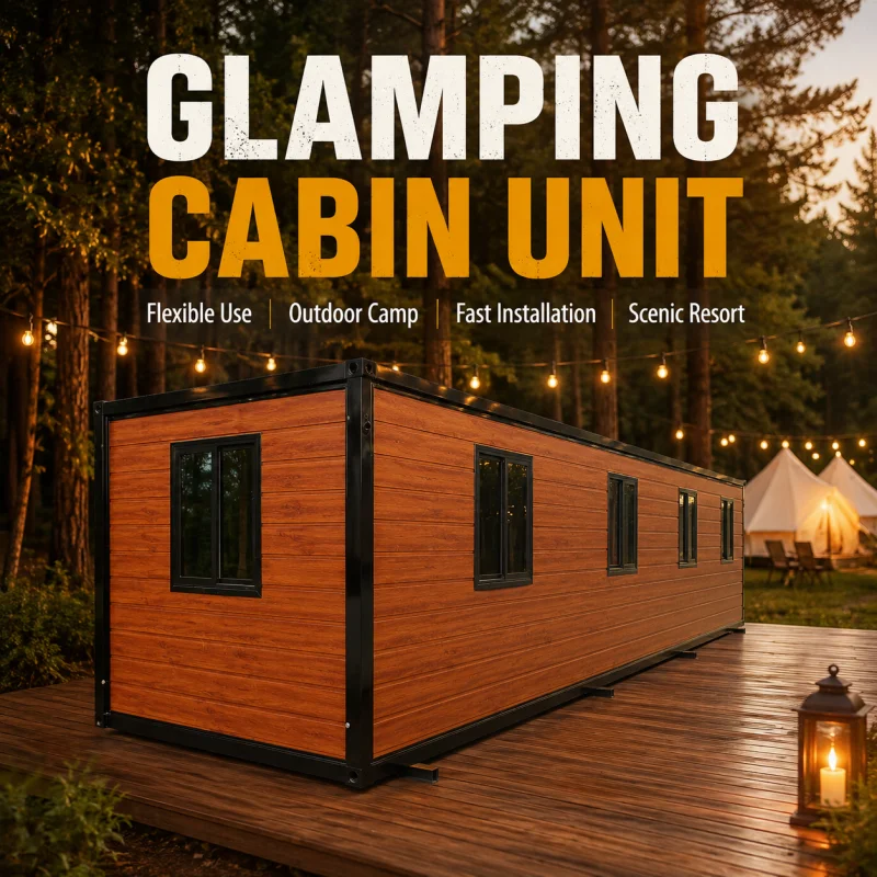 Luxury 20/40ft Expandable Prefab Container House Foldable Modular Home Solar Ready Turnkey Solution for Resort Vacation Rental