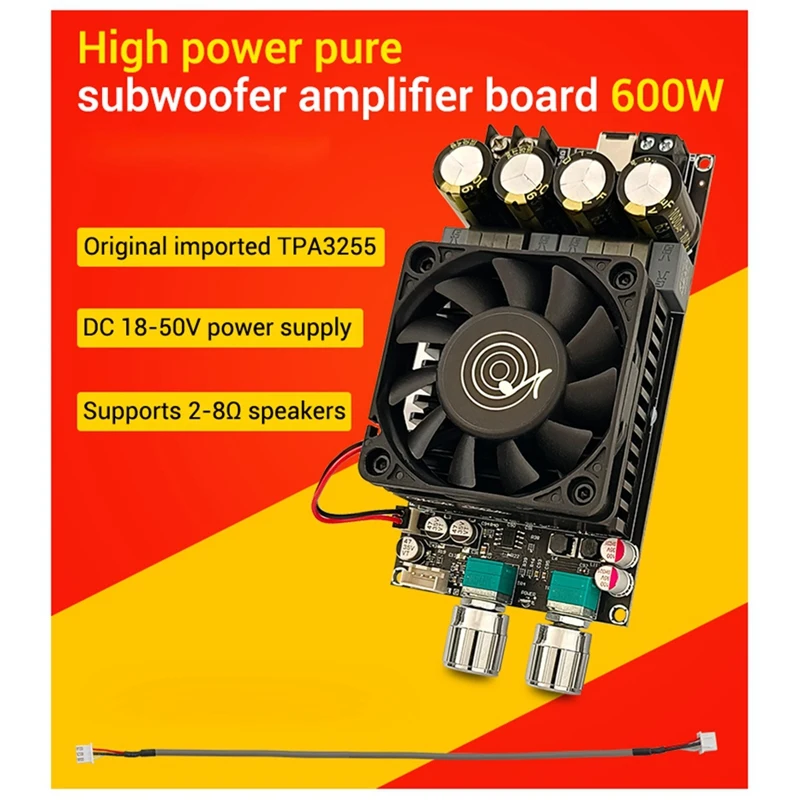 ABPP-ZK-6001 TPA3255 Digital Amplifier Board High Power Stereo 300WX2 Bridged Mono 600W AMP Bridged Mono Subwoofer Speaker